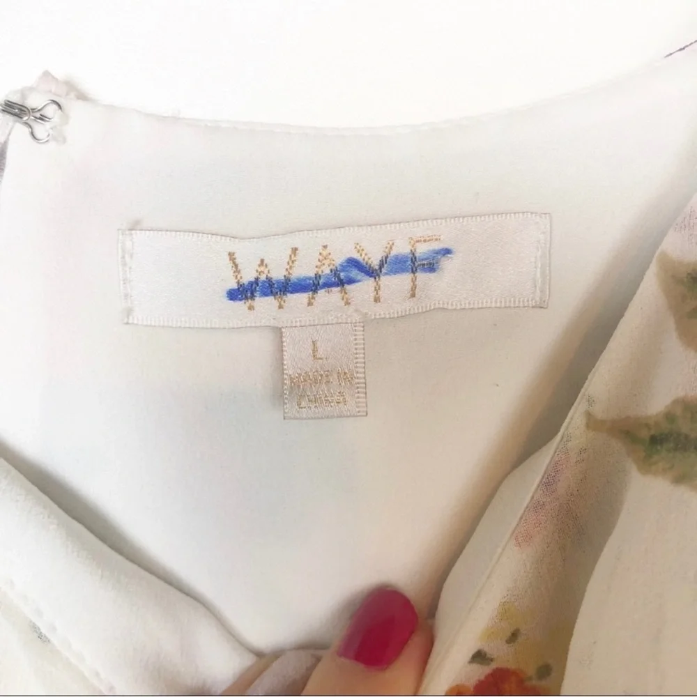 WAYF floral ruffle midi dress - Picture 3 of 5